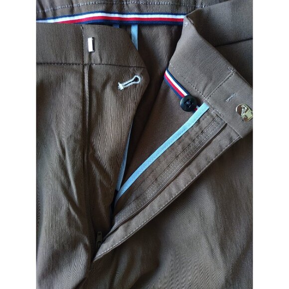 Tommy Hilfiger TH Flex Slim Fit Rayon Dress Pants in Brown, Size 38W X 34L, NWT - Picture 6 of 8